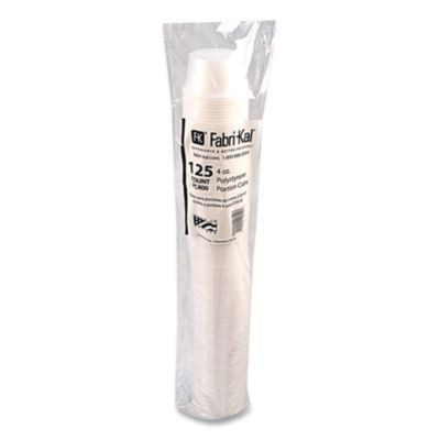 Portion Cups, 4 Oz, Plastic, Clear, 125/Sleeve, 20 Sleeves/Carton