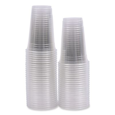 Clear Plastic Pet Cups, 20 Oz, 50/Sleeve, 20 Sleeves/Carton