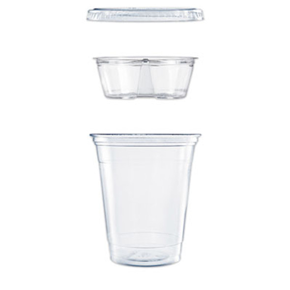 Clear Pet Grab n Go Kit Combo With Insert, 12 Oz, Plastic, Clear, 500/Carton