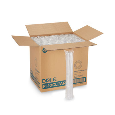 Plastic Portion Cup Lid, Fits 1 Oz Portion Cups, Clear, 4,800/Carton