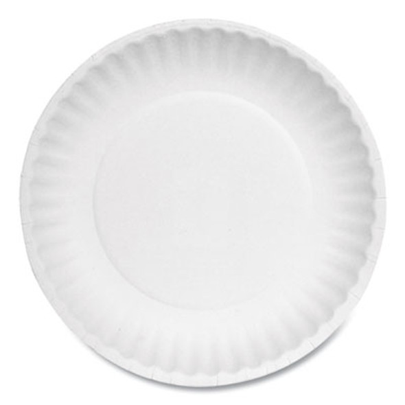 Paper Plates, 6" Dia, White, 1,000/Carton