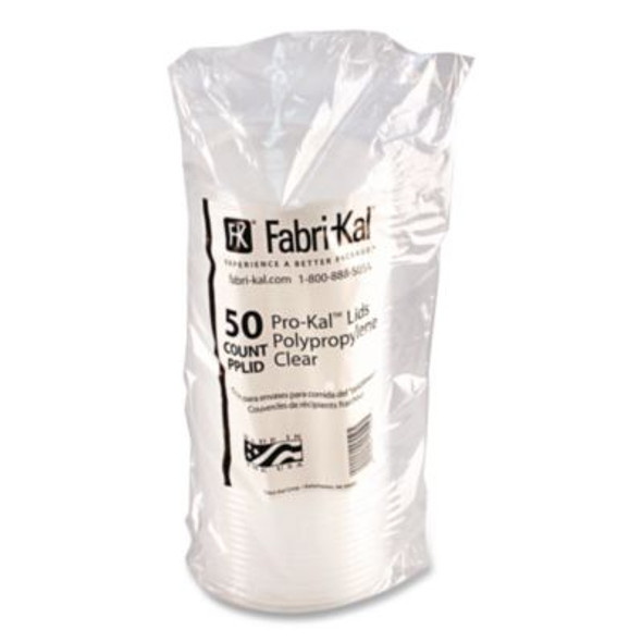 Polypro Microwavable Deli Container Lids, Clear, Plastic, 500/Carton