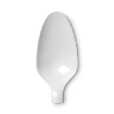 Plastic Cutlery, Mediumweight Spoon, White, 1,000/Carton