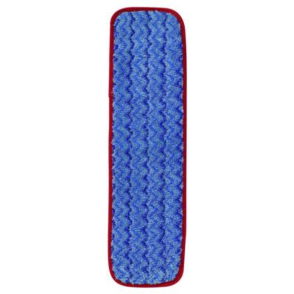 Microfiber Wet Mopping Pad, 18.5" x 5.5" x 0.5", Red
