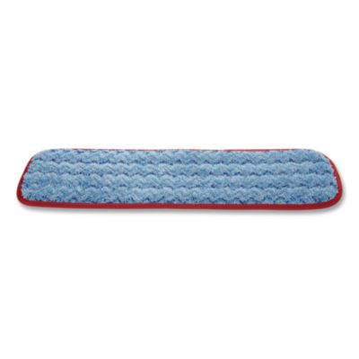 Microfiber Wet Mopping Pad, 18.5" x 5.5" x 0.5", Red