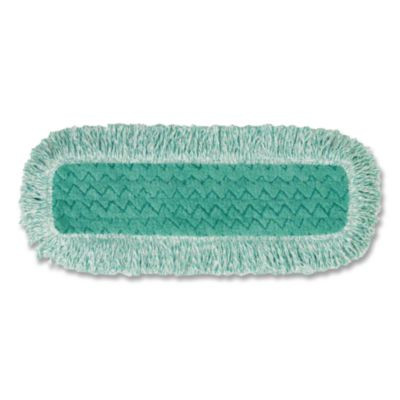Dust Pad With Fringe, Microfiber, 18" Long, Green
