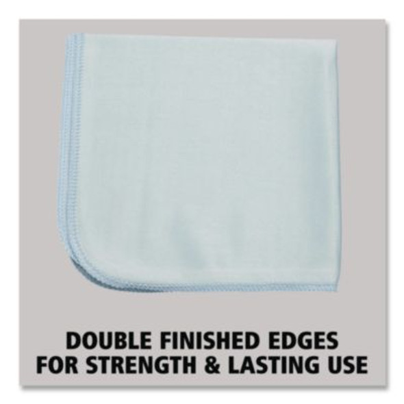 Executive Series Hygen Cleaning Cloths, Glass Microfiber, 16 x 16, Blue, 12/Carton