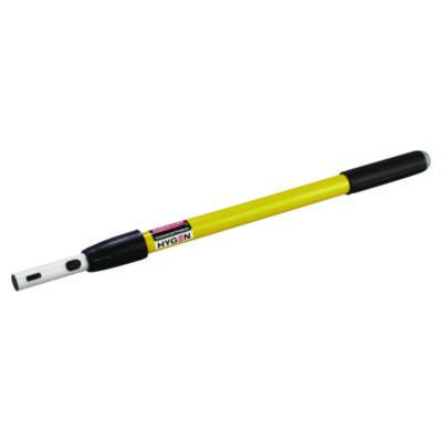 Hygen Quick-Connect Extension Handle, 1.6 Ft To 3.3 Ft, Yellow/Black