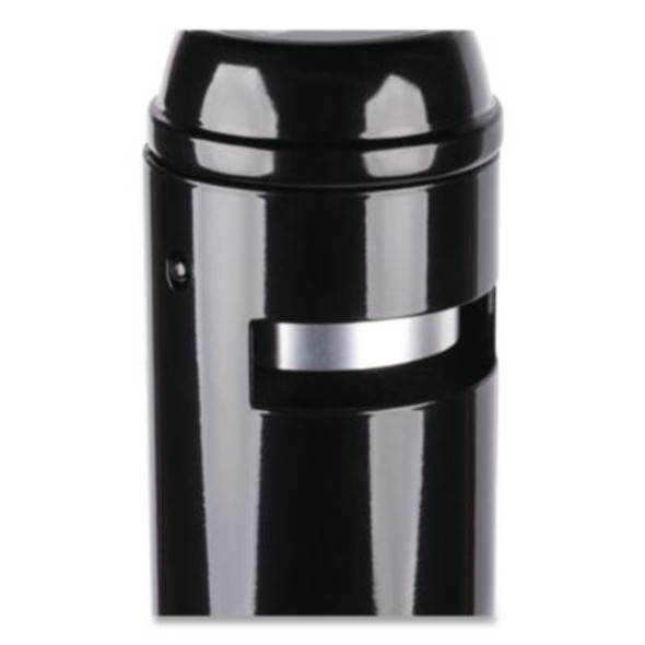 Smoker's Pole, Round, Steel, 0.9 Gal, 4 Dia x 41h, Black