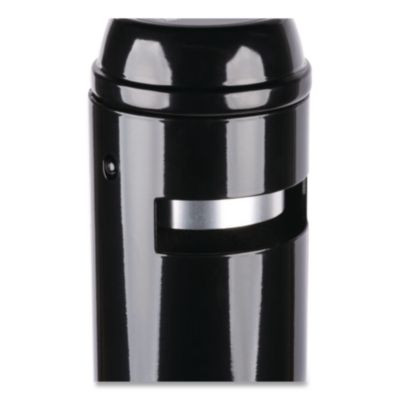 Smoker's Pole, Round, Steel, 0.9 Gal, 4 Dia x 41h, Black