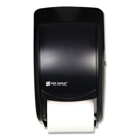 Duett Classic Standard Toilet Tissue Dispenser, 2 Roll, 7.5 x 7 x 12.75, Black Pearl