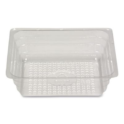 Reflections Portion Plastic Trays, Shallow, 4 Oz Capacity, 3.5 X 3.5 X 1, Clear, 2,500/Carton