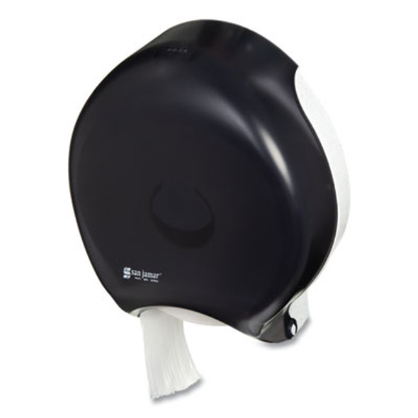 Single 12" Jbt Bath Tissue Dispenser, Classic, 1 Roll, 12.9 x 5.63 x 14.88, Transparent Black Pearl