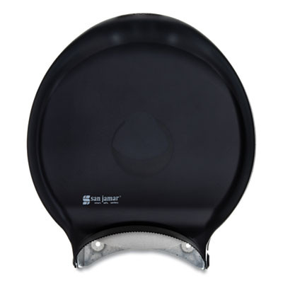 Single 12" Jbt Bath Tissue Dispenser, Classic, 1 Roll, 12.9 x 5.63 x 14.88, Transparent Black Pearl