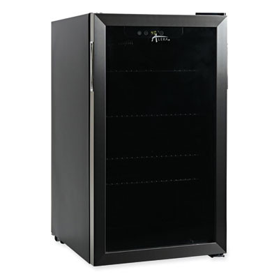3.4 Cu Ft Beverage Cooler, Stainless Steel/Black