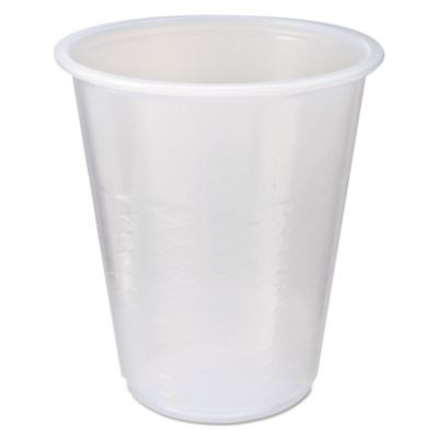 Rk Crisscross Cold Drink Cups, 3 Oz, Plastic, Clear, 100/Bag, 25 Bags/Carton
