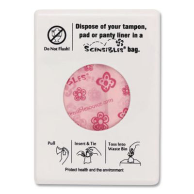 Scensibles Personal Disposal Bag Dispenser, Plastic, White