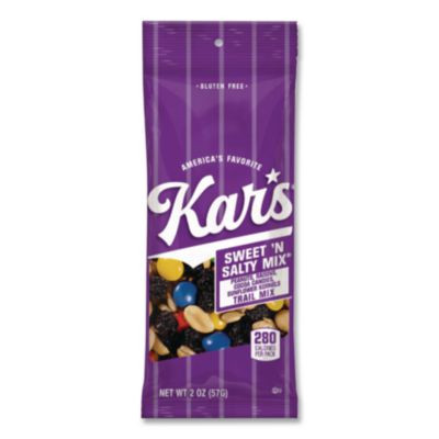 Nut Snacks, Sweet 'N Salty Mix, 2 Oz Packets, 24/Box