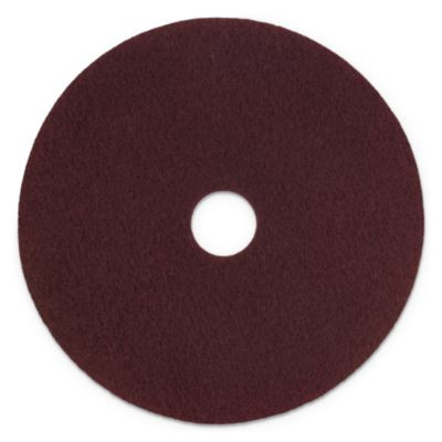 Surface Preparation Pad Plus, 20" Diameter, Maroon, 5/Carton