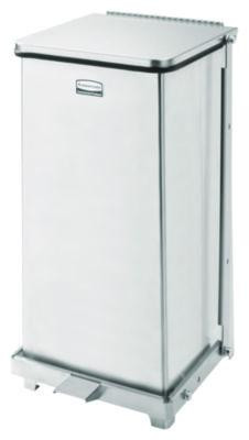 Defenders Heavy-Duty Steel Step Can, 6.5 Gal, Stainless Steel