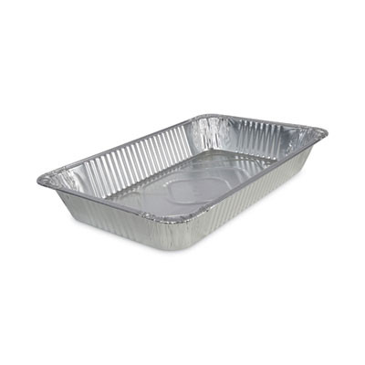 Aluminum Steam Table Pans, Full-Size Deep, 620 Gauge, 3.19" Deep, 12.81 x 20.75, 50/Carton