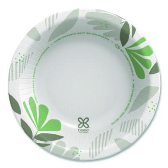 Pathways Heavyweight Paper Bowls, 12 Oz, Green/Burgundy, 1,000/Carton