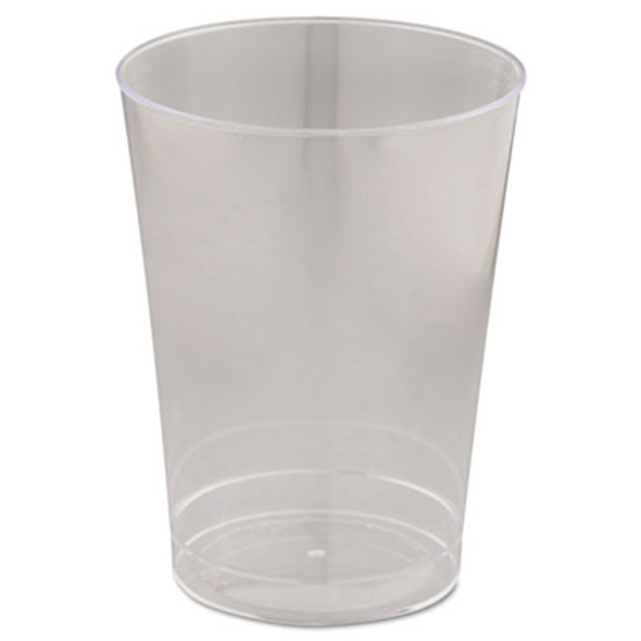 Comet Plastic Tumblers, 10 Oz, Clear, 25/Pack, 20 Packs/Carton
