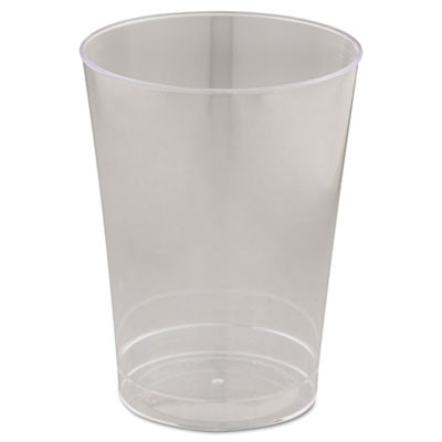 Comet Plastic Tumblers, 10 Oz, Clear, 25/Pack, 20 Packs/Carton