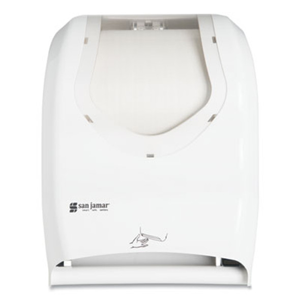 Smart System With Iq Sensor Towel Dispenser, 16.5 X 9.75 X 12, White/Clear