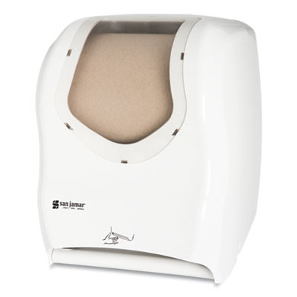 Smart System With Iq Sensor Towel Dispenser, 16.5 X 9.75 X 12, White/Clear