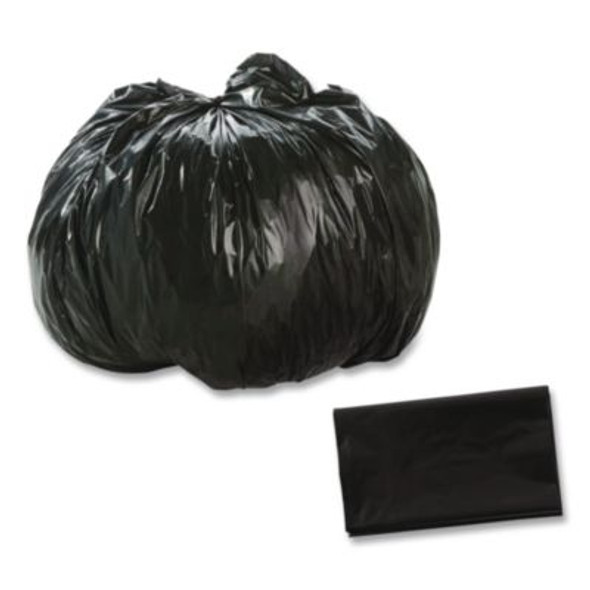 Total Recycled Content Plastic Trash Bags, 10 Gal, 1 Mil, 24" x 24", Black/Brown, 250/Carton