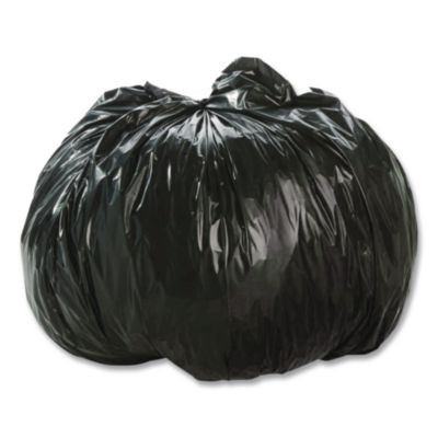 Total Recycled Content Plastic Trash Bags, 10 Gal, 1 Mil, 24" x 24", Black/Brown, 250/Carton