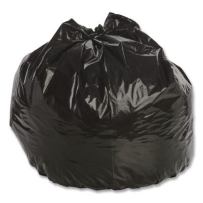 Total Recycled Content Plastic Trash Bags, 33 Gal, 1.3 Mil, 33" x 40", Black/Brown, 100/Carton