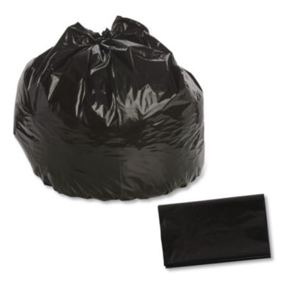 Total Recycled Content Plastic Trash Bags, 33 Gal, 1.5 Mil, 33" x 40", Black/Brown, 100/Carton