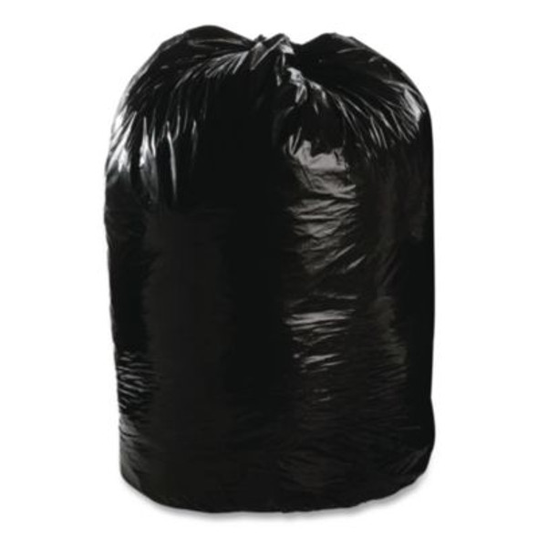 Total Recycled Content Plastic Trash Bags, 60 Gal, 1.5 Mil, 38" x 60", Black/Brown, 100/Carton