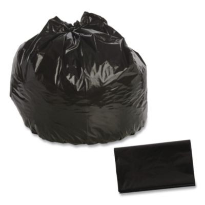 Total Recycled Content Plastic Trash Bags, 45 Gal, 1.5 Mil, 40" x 48", Black/Brown, 100/Carton