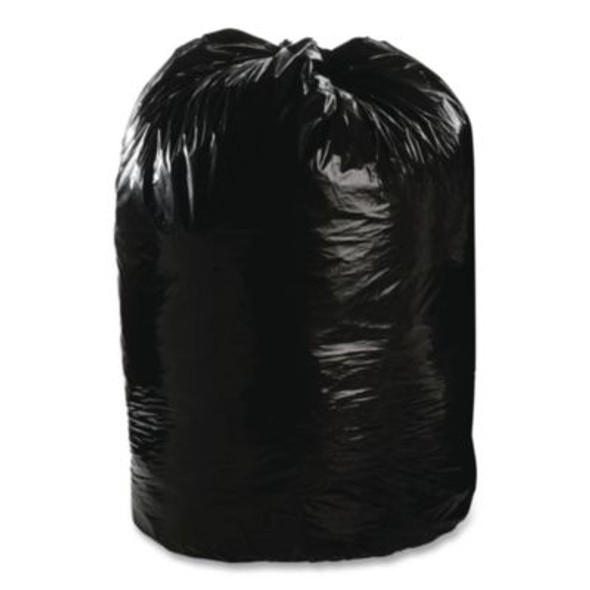 Total Recycled Content Plastic Trash Bags, 65 Gal, 1.5 Mil, 50" x 51", Black/Brown, 100/Carton
