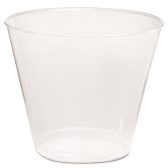 Comet Plastic Tumbler, Squat, 5 Oz, Clear, 50/Pack, 20 Packs/Carton