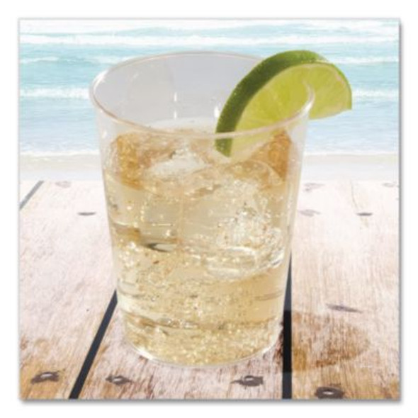 Comet Plastic Tumbler, Tall, 7 Oz, Clear, 25/Pack, 20 Packs/Carton