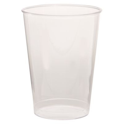 Comet Plastic Tumbler, Tall, 7 Oz, Clear, 25/Pack, 20 Packs/Carton