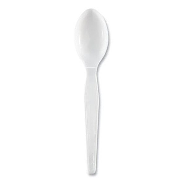 Plastic Cutlery, Heavyweight Spoon, White, 1,000/Carton