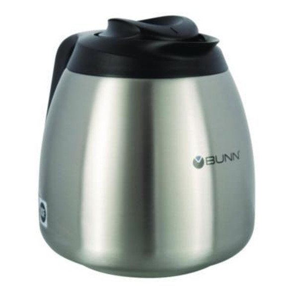 Thermal Carafe, 64 Oz, Stainless Steel/Black