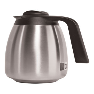 Thermal Carafe, 64 Oz, Stainless Steel/Black