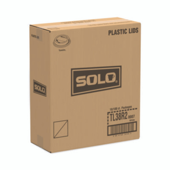 Traveler Dome Hot Cup Lid, Fits 8 Oz Hot Cups, Plastic, White, 100/Pack, 10 Packs/Carton