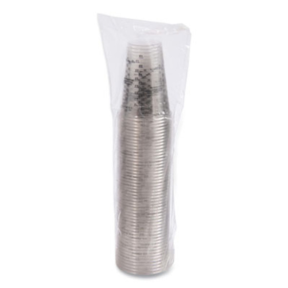 Pet Graduated Medical And Dental Cups, 10 Oz, Plastic, Clear, 50/Bag, 20 Bags/Carton