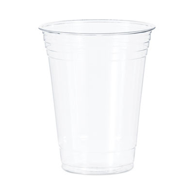 Ultra Clear Pet Cups, Squat, 16 Oz, Plastic, 50/Bag, 20 Bags/Carton