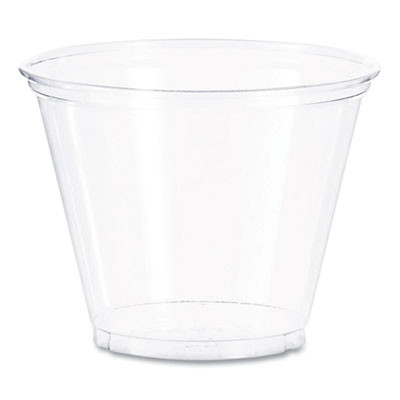 Ultra Clear Pet Cups, Squat, 9 Oz, Plastic, 50/Bag, 20 Bags/Carton