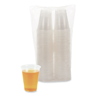 Translucent Plastic Cold Cups, 10 Oz, 100/Sleeve, 10 Sleeves/Carton