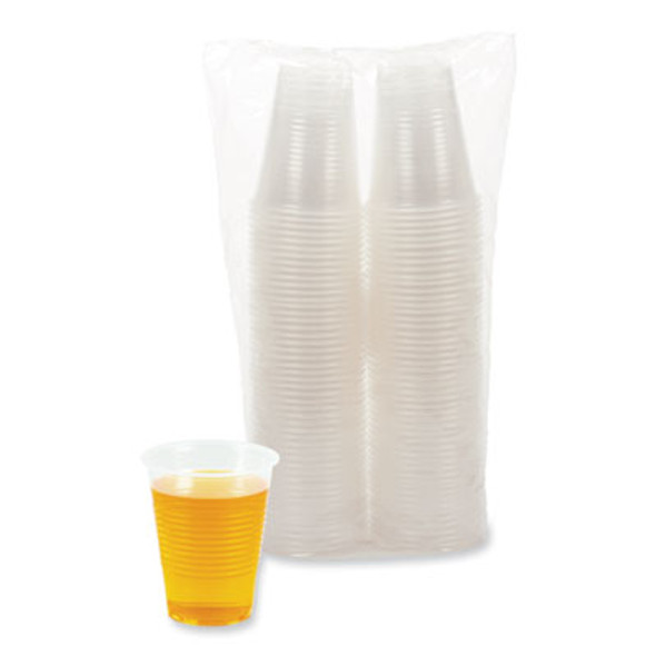 Translucent Plastic Cold Cups, 10 Oz, 100/Pack