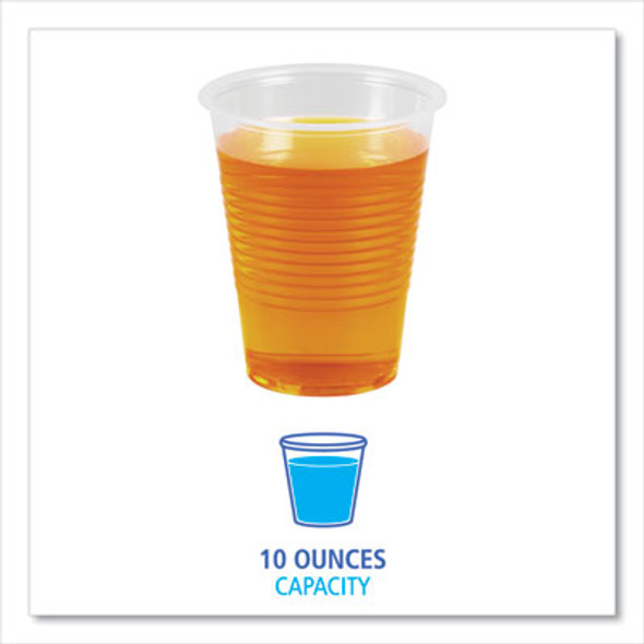 Translucent Plastic Cold Cups, 10 Oz, 100/Pack